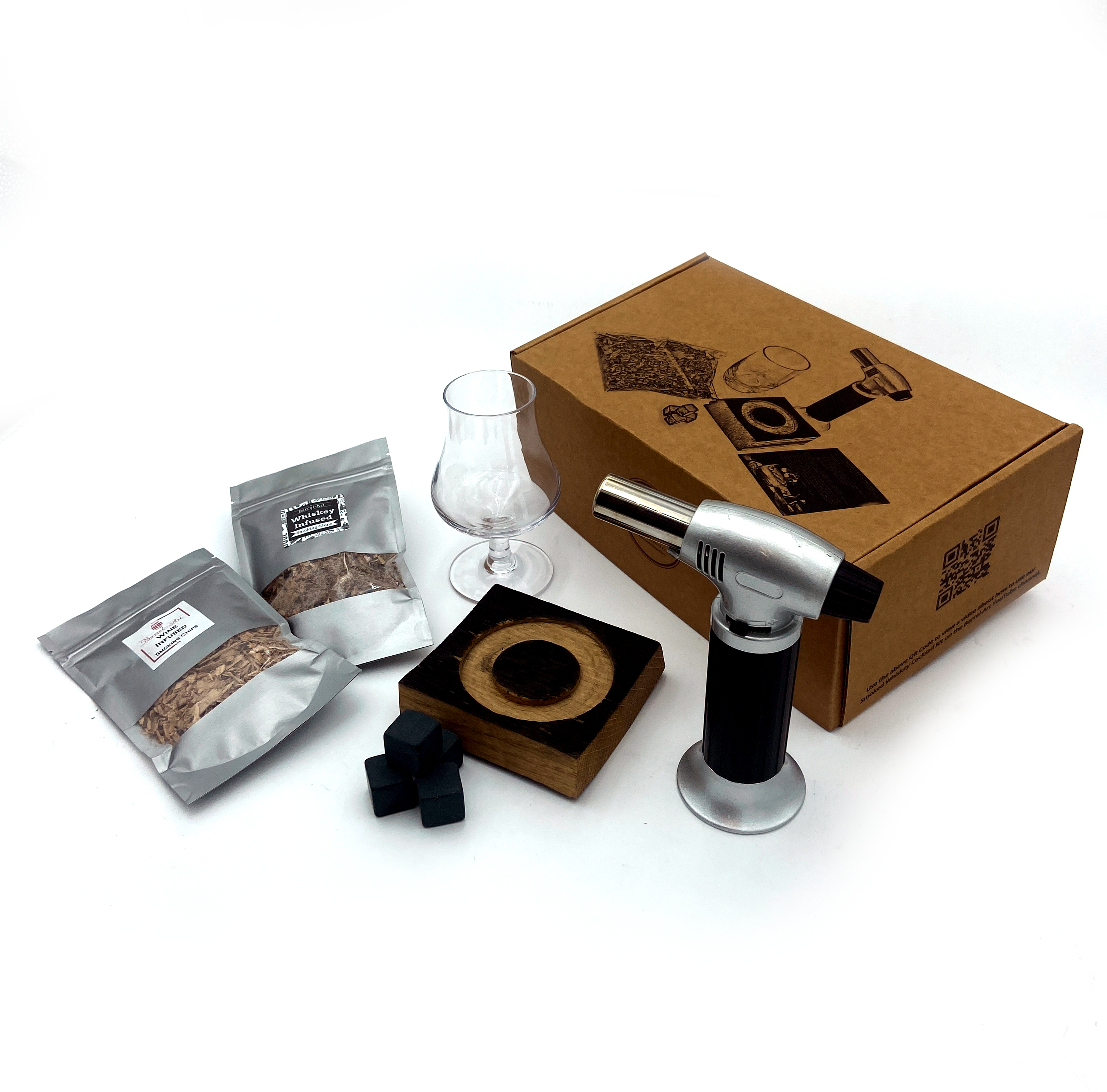 Barrel-Art - Vendita all'ingrosso Strumenti da bar - Kit autentico per cocktail affumicati con botte di whiskey1