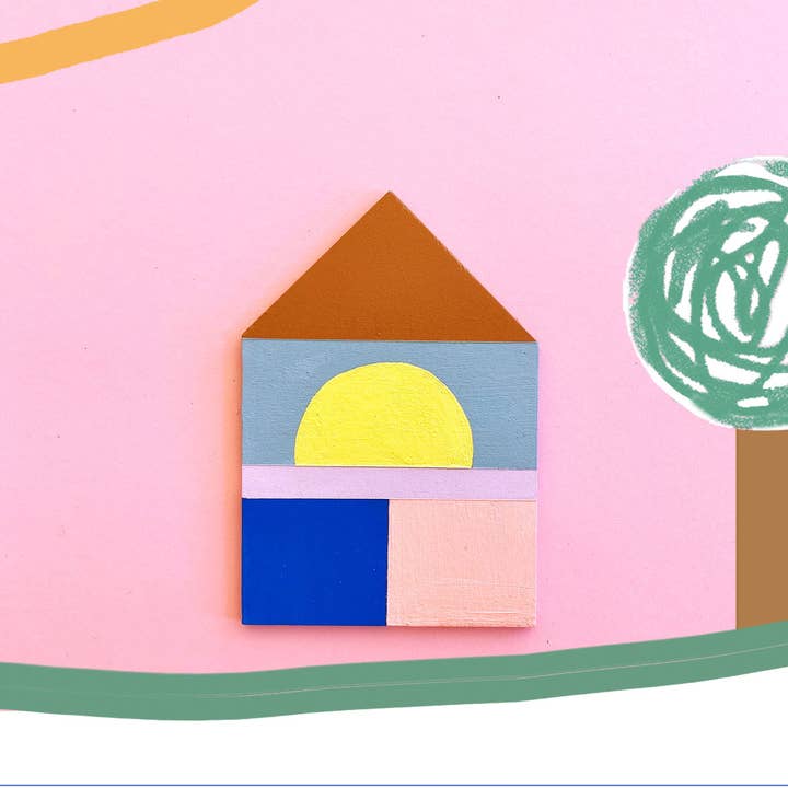 Casa n.º 4 - Decoración de pared de madera para venta al por mayor de Ines Keck | Studio Keck