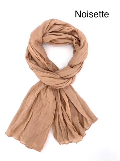Maison Unik Accessoires - Wholesale Scarf - Unisex - Plain Cheche Scarf 100% Cotton - Unisex - 54 colors23