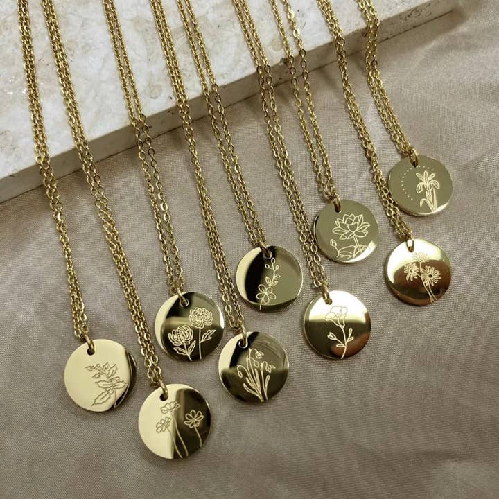 Stirling Thyme - Vendita all'ingrosso Collana con ciondolo/pendaglio - Collane con fiori del mese