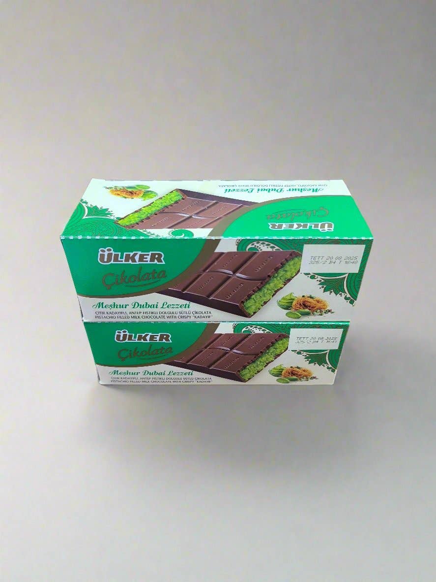 Aladdin – Großhandel Schokoriegel – Ülker Dubai Schokolade 93g Pistazie Türkisch Halal Premium3