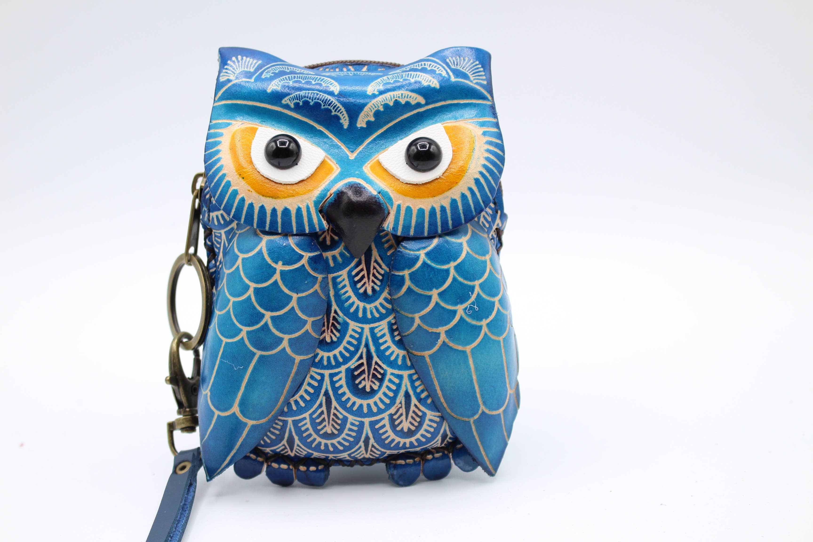 Sunflower Handmade leather inc - Wholesale Wristlet - Leather Owl Wristlet coin purse wallet7