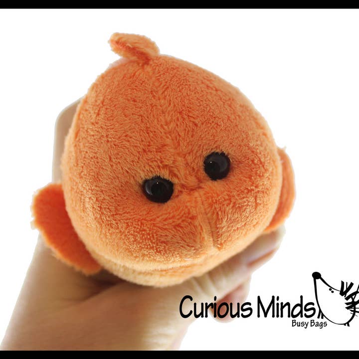 Curious Minds Toys - Wholesale Stuffed/plush toy – Kids & baby - 1 Cute Clownfish Plush Stuffed Animals- Adorable Mini Plushi4