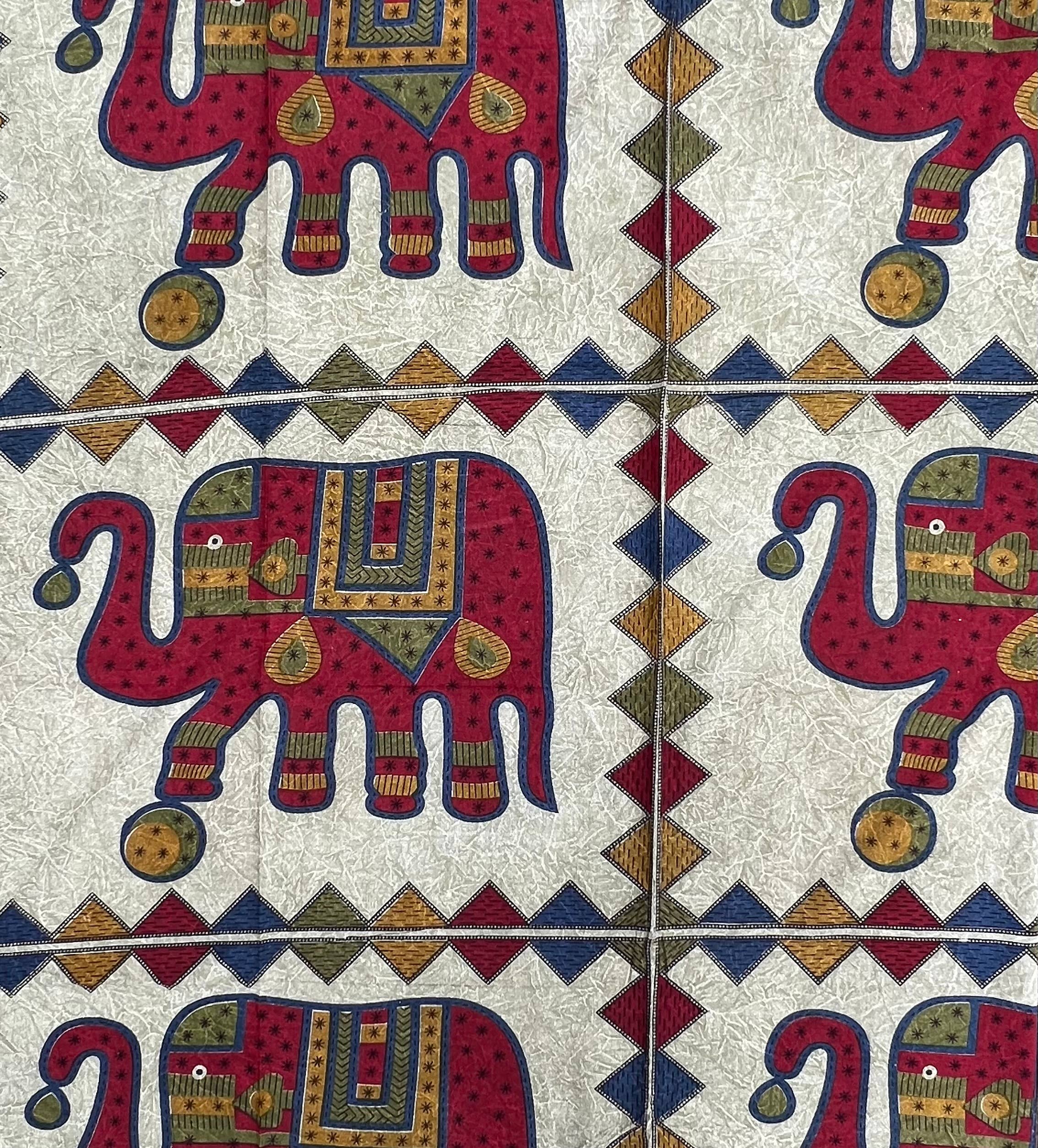 Lungta Imports - Wholesale Tapestry/Textile - Indian Elephants Tapestry Wall Decor Beach Throw11