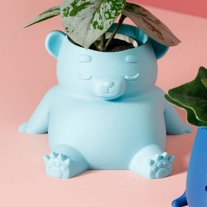Umweltfreundlicher Blumentopf Bär: Nachhaltiger 3D-Druck für den Großhandel von Ingadi