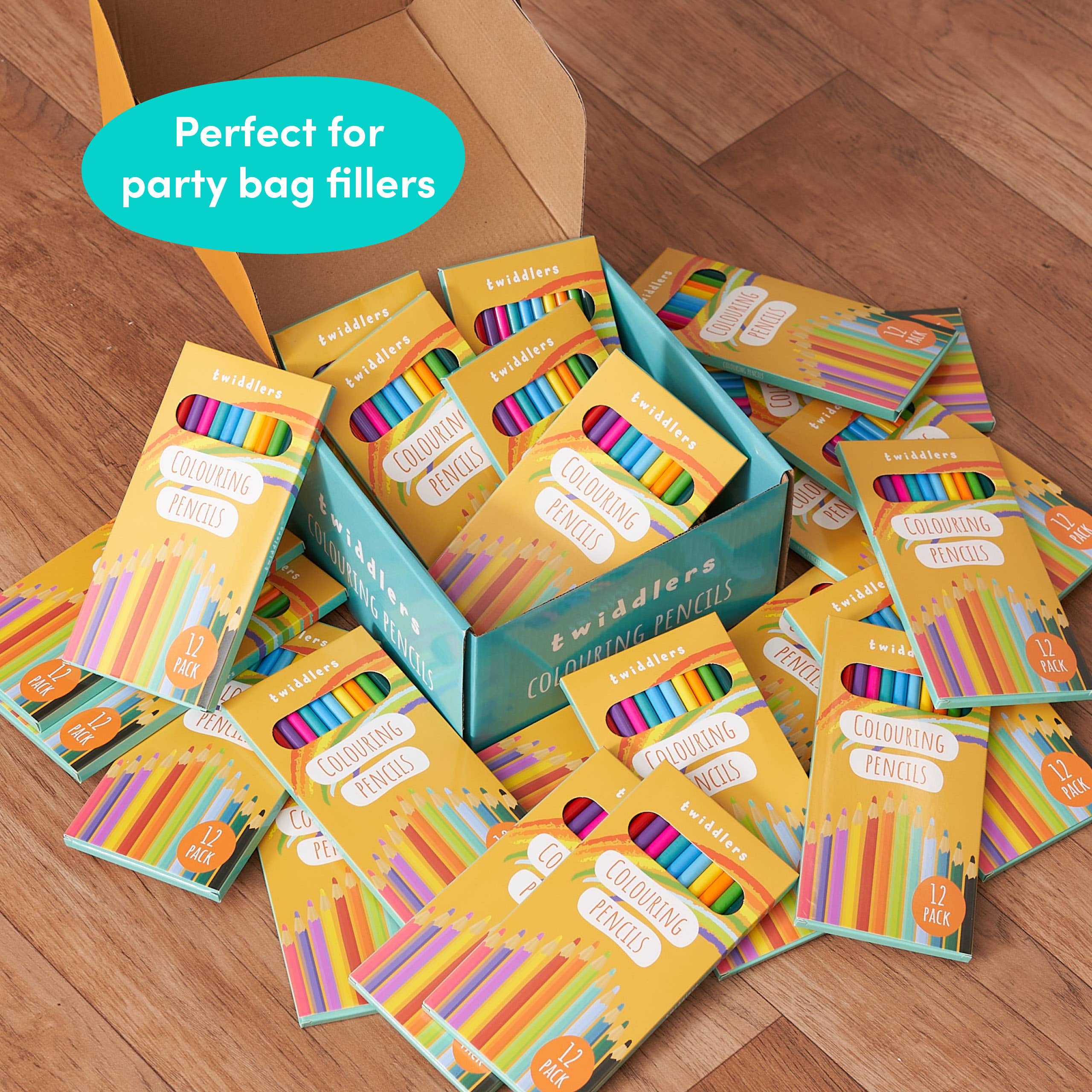 The Twiddlers – wholesale Färgad penna – 300 färgpennor (24 förpackningar med 12 pennor) 17,5 cm långa7