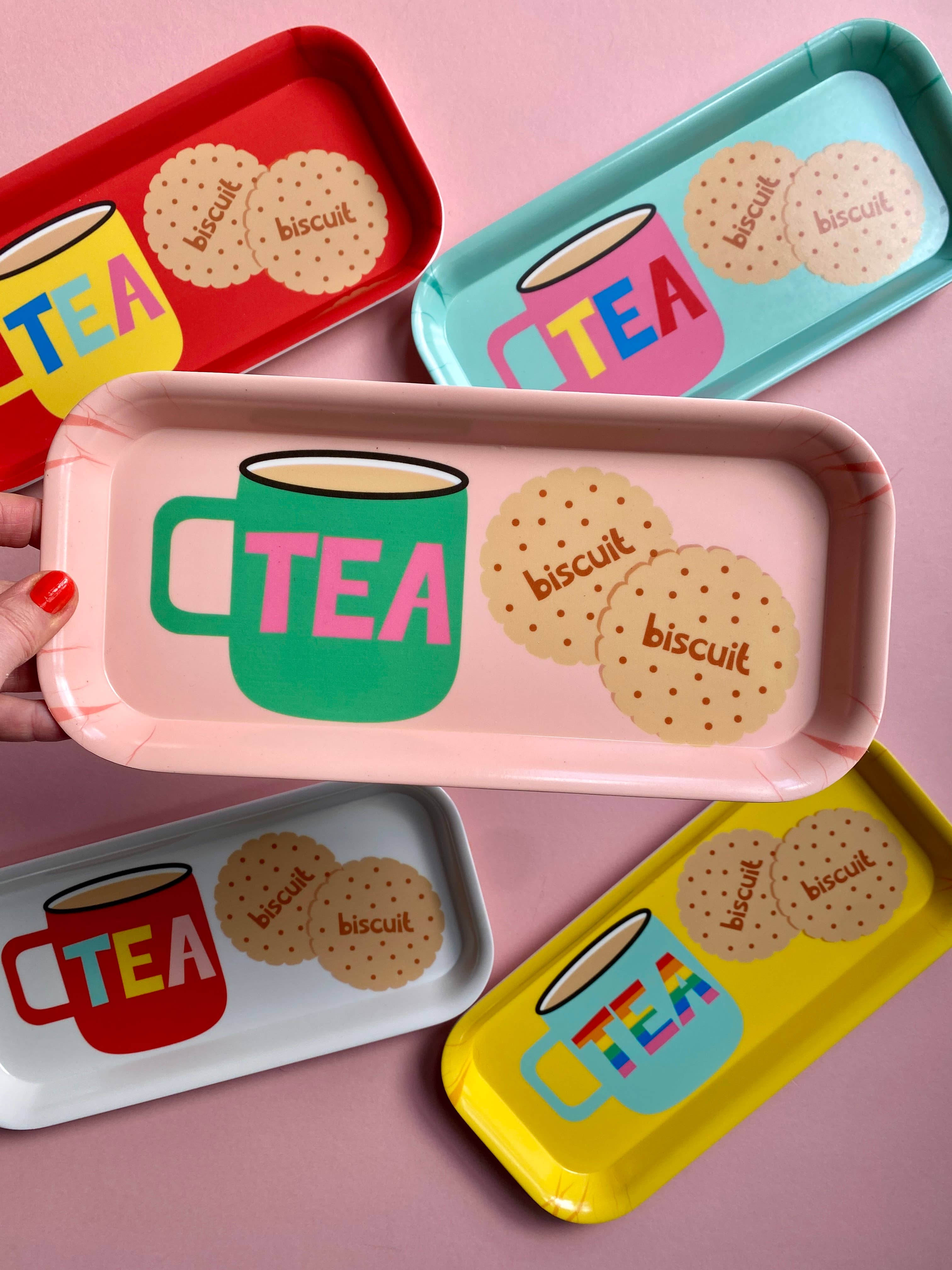 Poppekins - Wholesale Serving Tray - Tea and Biscuits Melamine Tray11