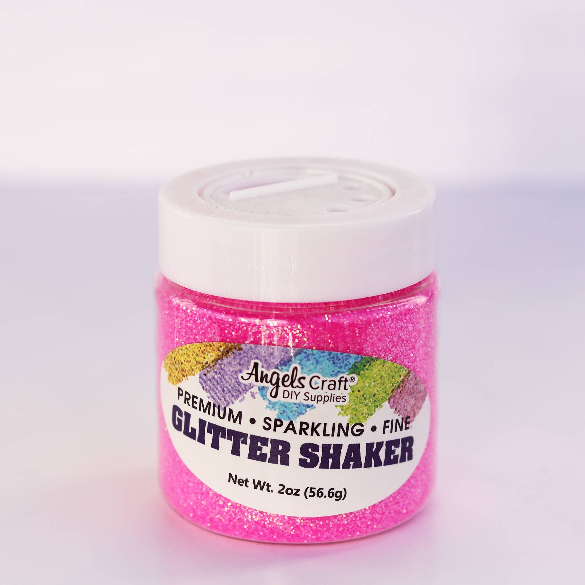 Angels Craft - Vendita all'ingrosso Glitter - Confezione da 12 barattoli di glitter shaker in 6 colori neon assortiti6