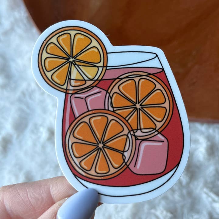 Big Moods - Wholesale Sticker - Sangria Cocktail Sticker0