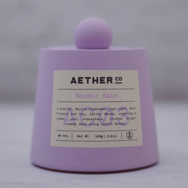 Nordic Rain Candle 160g for wholesale by AetherCo