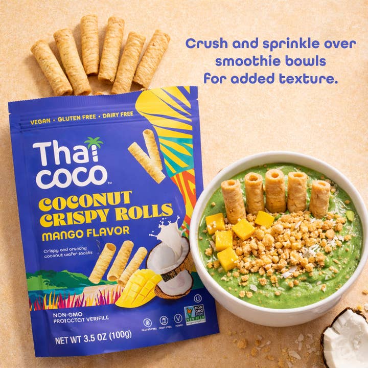 Thai Coco - Wholesale Cookie - Mango Coconut Crispy Rolls - 3.5 oz2