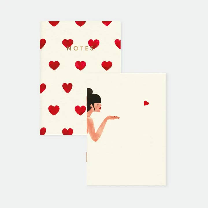 Bisou - Taschen-Notizbuch A6 DUO für den Großhandel von ALL THE WAYS TO SAY - Europe