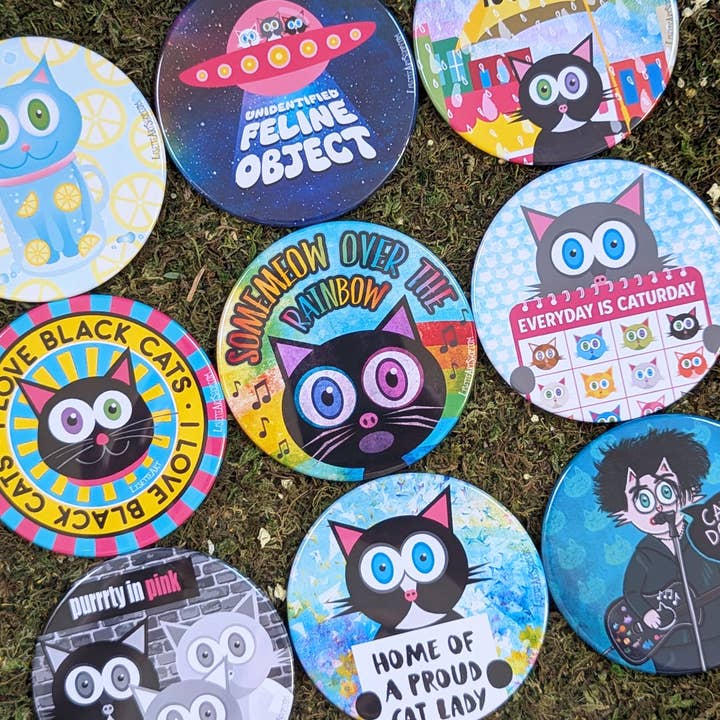 Cat Fridge Magnets – Pack of 24 (Mix & Match) for wholesale by LisetteArt Shop