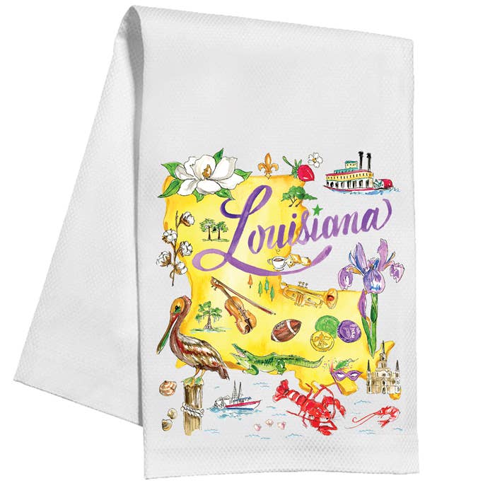 Serviette de cuisine Icônes peintes à la main pour la vente par RosanneBeck Collections