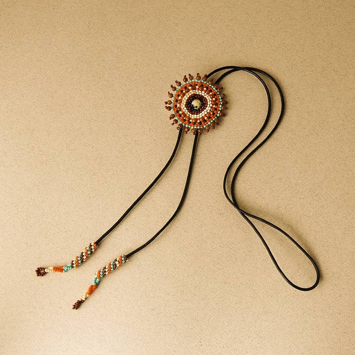 Terracotta — Earth-Toned Bolo Tie in Warm Neutrals for wholesale by Mother Sierra
