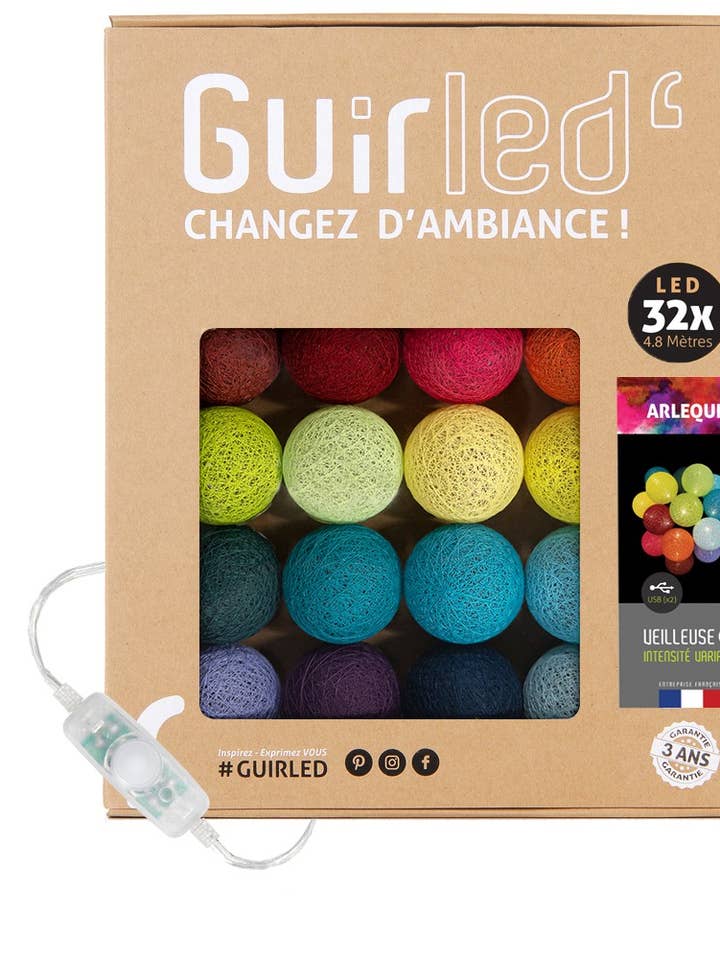 Harlequin Classic String of Light Cotton LED per la vendita all'ingrosso da parte di Guirled