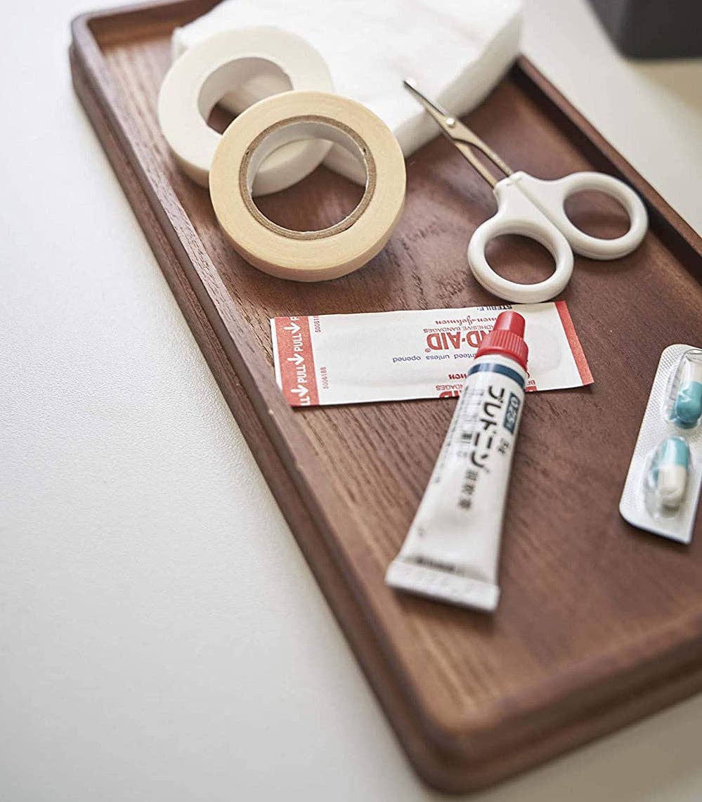 Yamazaki Home - Wholesale Desk Organizer - Tower Odds-and-Ends Organizer - Steel + Wood10