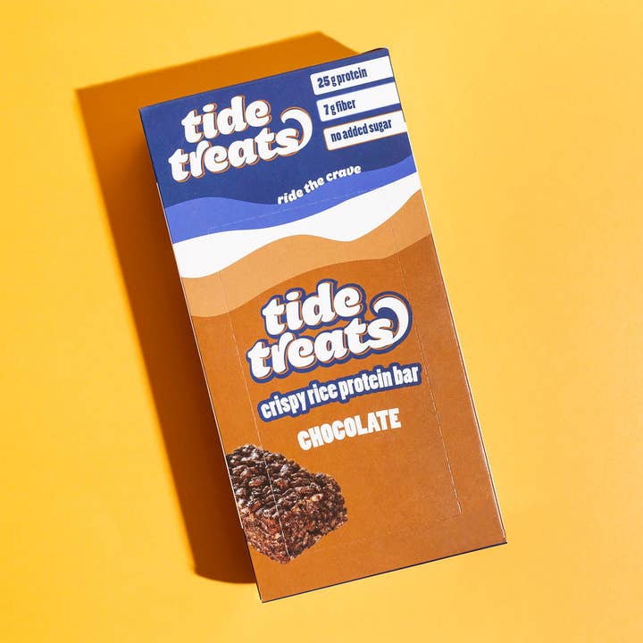 Tidetreats - Wholesale Snack Bar - TideTreats Chocolate - 25g protein, 6g fiber, gluten free2