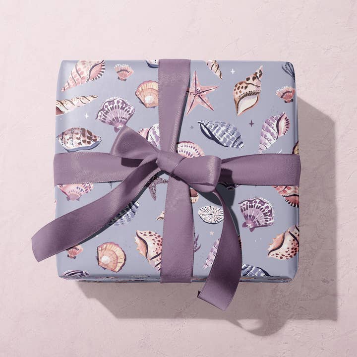 Emballage cadeau en forme de coquillages | Papier d'emballage | Feuille d'emballage cadeau | Zodiac pour la vente par Sister Paper Co.