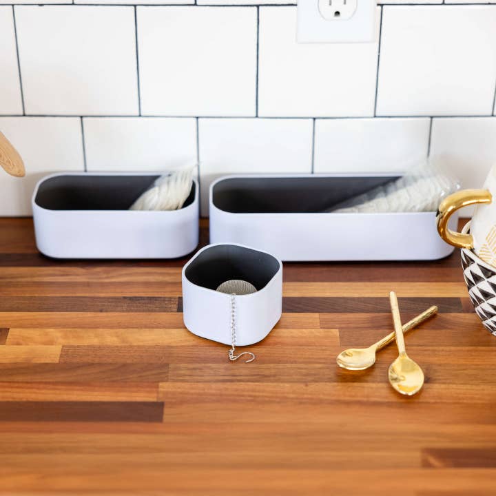 Three by Three Seattle - Wholesale Drawer Organizer - metal stacking bins + drawer organizers sets of 3 small 2"8