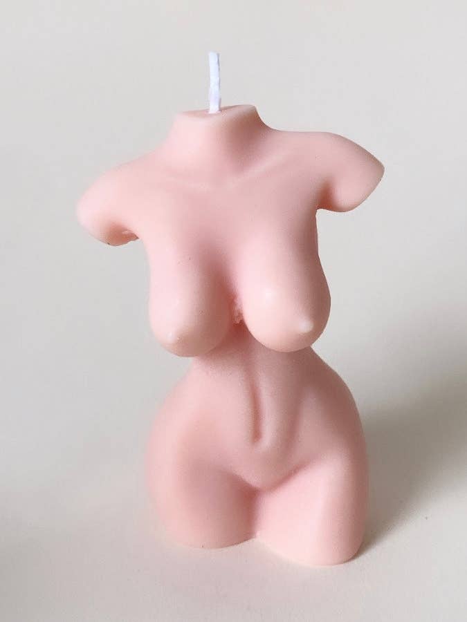 Pink Body Candle for wholesale by The Ambient Company