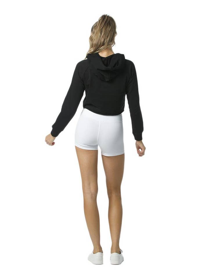Active Basics - Wholesale Hoodie – Women's - Cropped Hood Onyx1