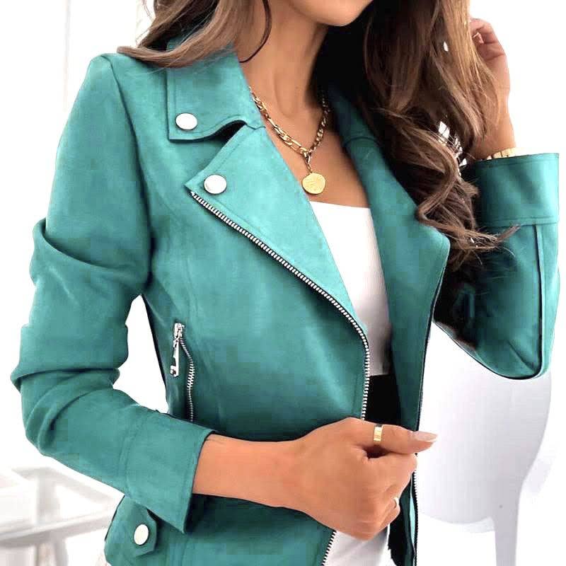 ESTEE BROWN – wholesale Jacka - Dam – Perfecto mocka jacka - 21308