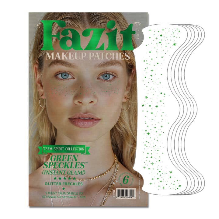 Green Spirit Speckles Makeup Patches - Team Spirit Collection for wholesale by Fazit