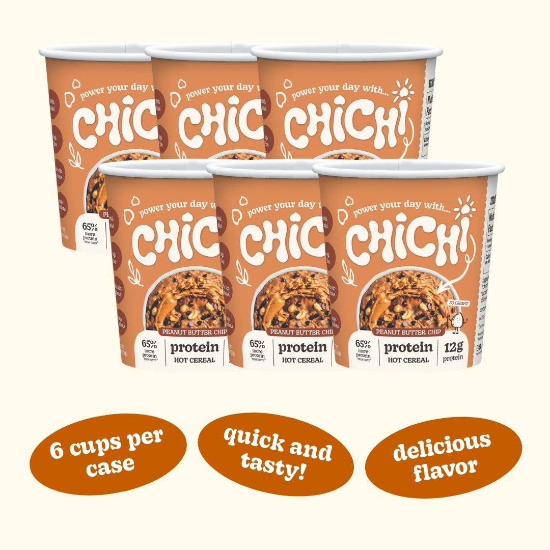 ChiChi Foods - Wholesale Breakfast Cereal - ChiChi Peanut Butter Chip Hot Cereal Cup | 12g Protein4