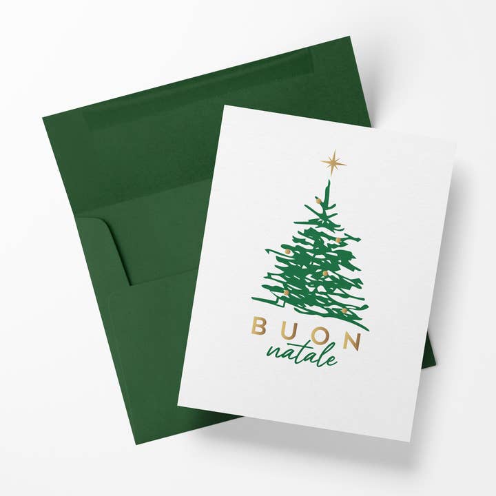 Buon Natale Christmas Card for wholesale by Small Screen Studios