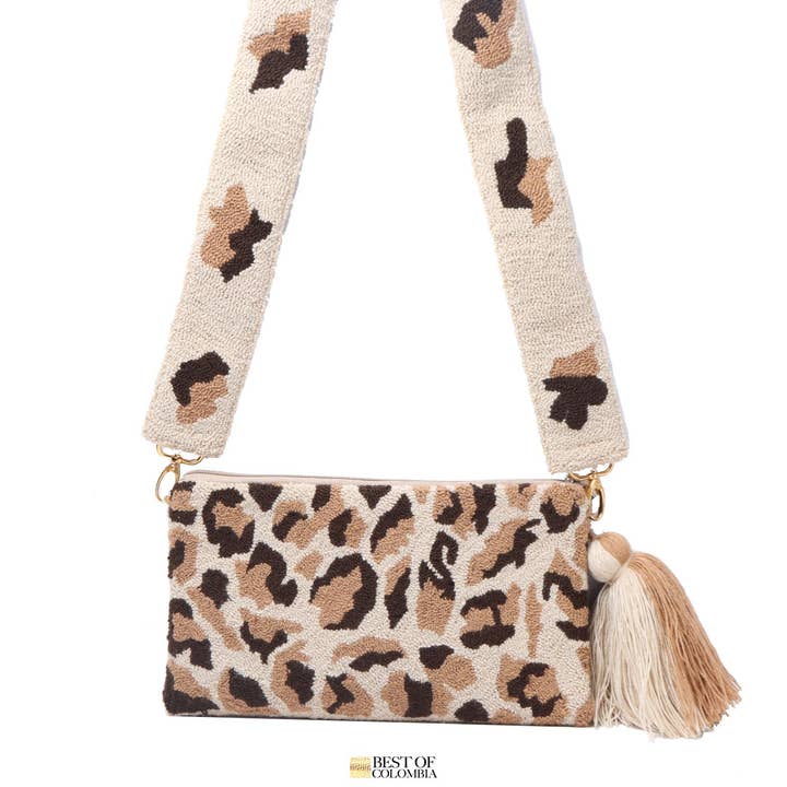 Pochette à imprimé animalier et sangle pour la vente par Best of Colombia LLC