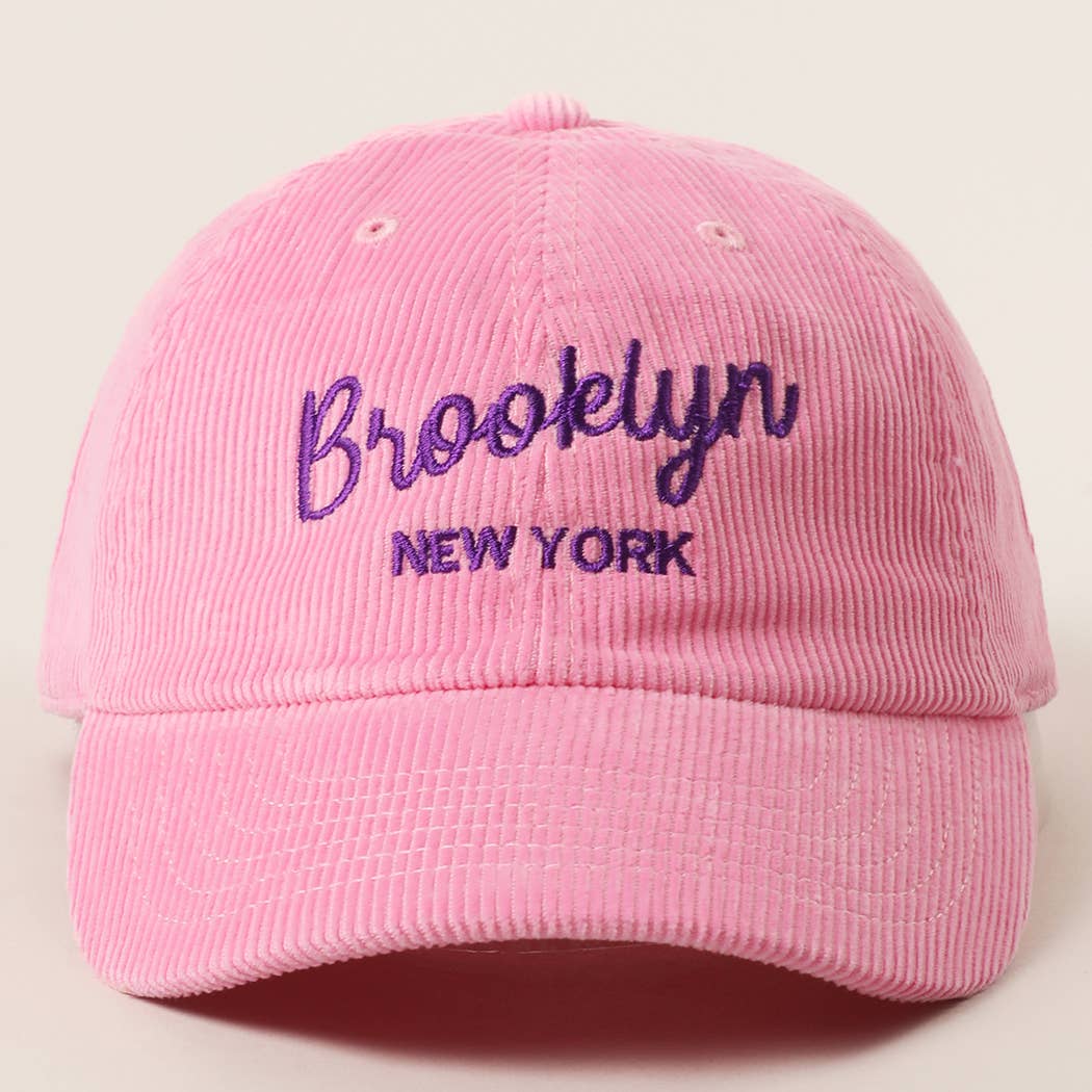 Custom Corduroy Embroidered Hat – Your City & State Design for wholesale on Faire13
