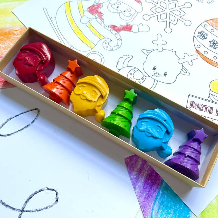 KagesKrayons - Wholesale Crayons - Kids & Baby - Santa Claus Crayons Gift Box1
