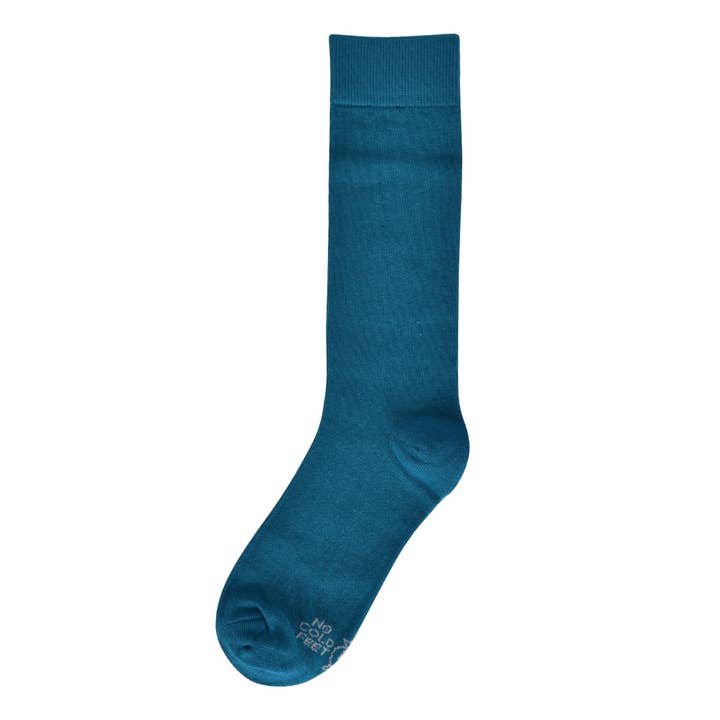 Solid Peacock Green Socks for wholesale by No Cold Feet