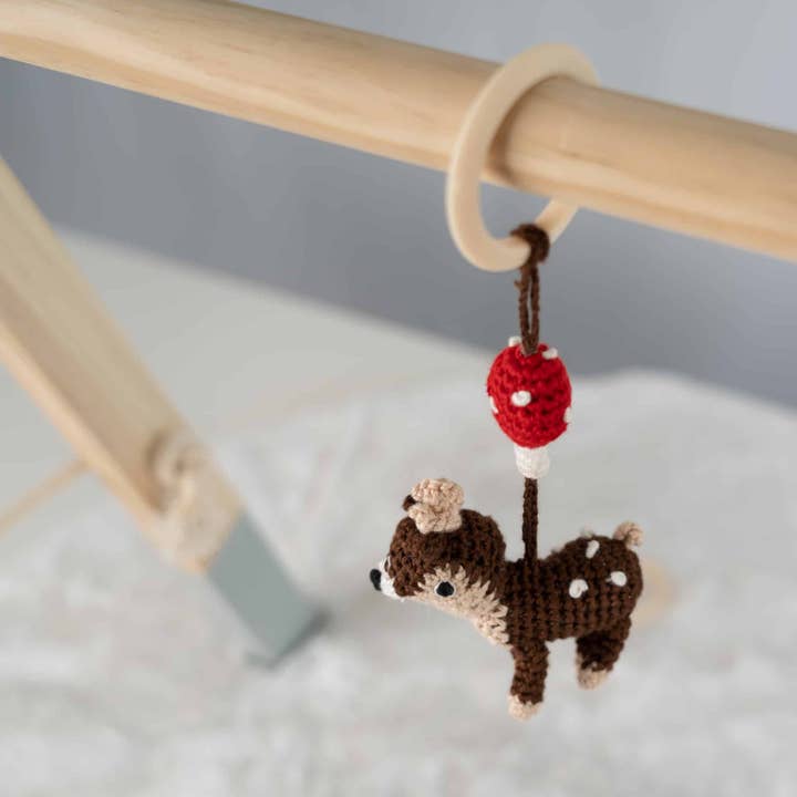 SindiBaba - Wholesale Classic Toy - Kids - crochet toy bow pendant deer AUDREY3