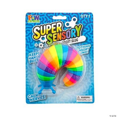 Fun Express – Engroshandel Fidget - Børn – MULTIFARVET SNEGLE FIDGET