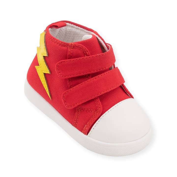 Flash roter Tennisschuh für den Großhandel von Wee Squeak Shoes