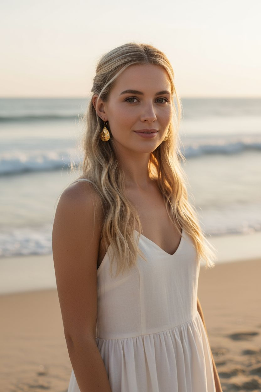 L'atelier du 6 - Wholesale Dangle Earrings - Wrinkled earrings in stainless gold steel.1