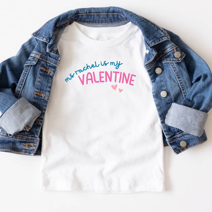 Ms Rachel Valentine Toddler T-shirt for wholesale by Love Always, Audrey