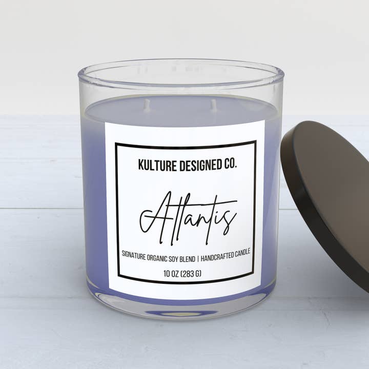 ATLANTIS | Bougie de 255 g pour la vente par Kulture Designed Co.
