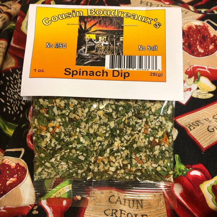 Cousin Boudreaux's Cajun Foods - Wholesale Dip - Cousin Boudreaux's Popeye Spinach Dip