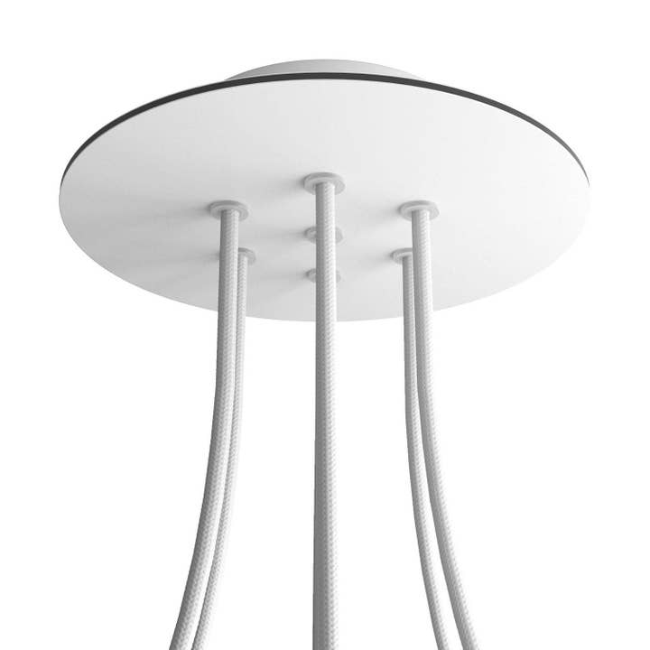 Rosetón Rose-One redondo, diámetro 200 mm con 7 agujeros y 4 agujeros laterales. para venta al por mayor de LIGHTINUP S.R.L.