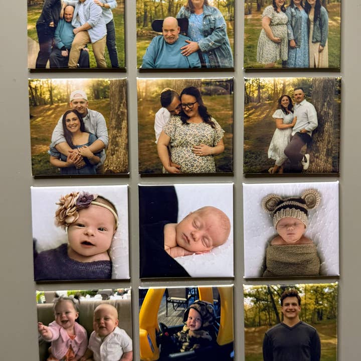 2.5x2.5 Custom Photo Magnets for wholesale by 143 Magnetic Memories