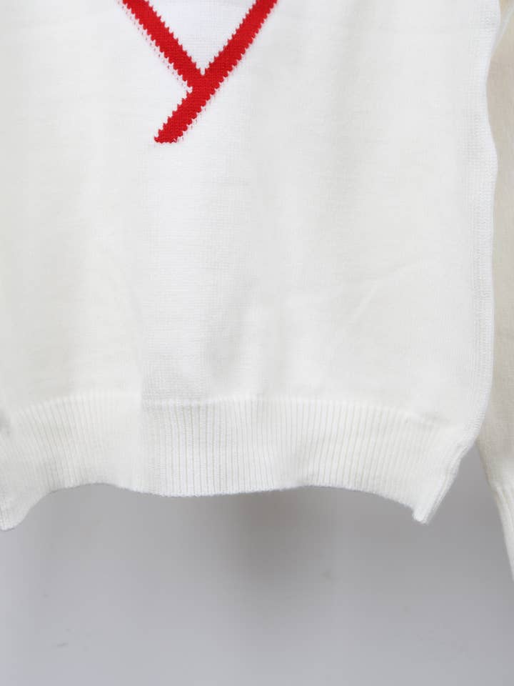 Hope & Sunshine - Wholesale Knit Sweater - Women's - Valentine's Heart Pullover Sweater7