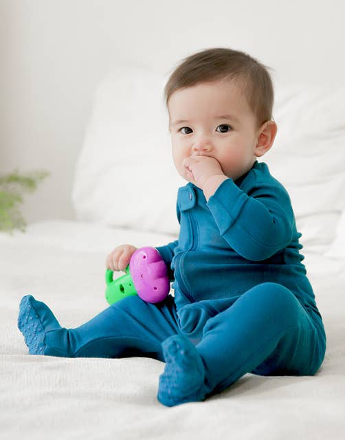 Bleu Vert Grenouillère Bébé Bleu Vert Modal en vente sur Faire1