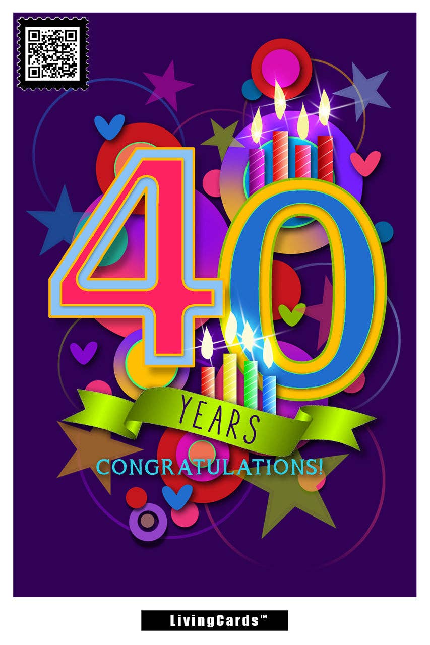 ardesigngroup llc - Wholesale Birthday Card - 40th Birthday1