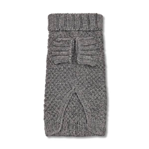 ALLEN BOBBLE GREY HAND KNITTED DESIGNER WOOL DOG JUMPER for wholesale by LISH