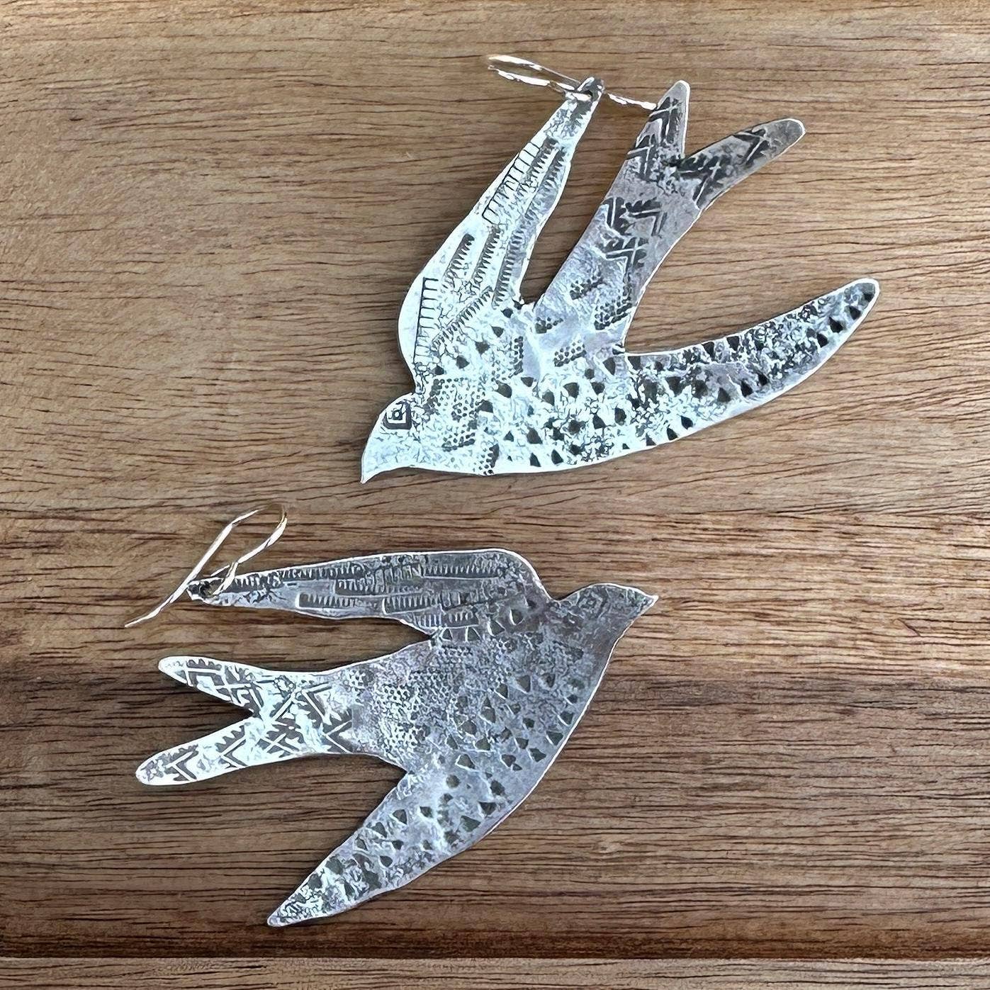 iNk Jewelry - Wholesale Dangle Earrings - Soaring Swallow Sterling Silver Earrings by iNk Jewelry2
