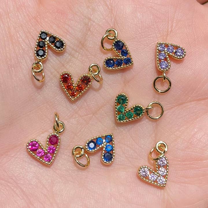 (Copy) Little Crystal Hearts Charms for wholesale by E ACCESORIES JEWERLY