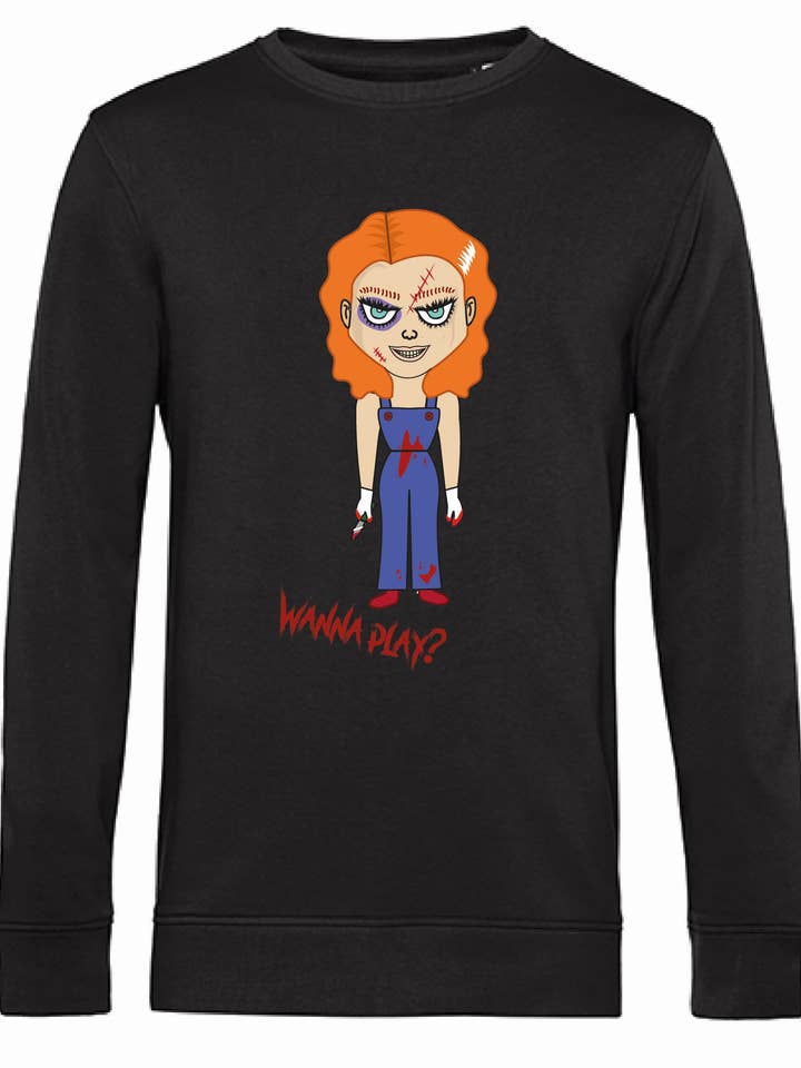 Camisola - Chucky Wanna Play por atacado de PrintFreakz